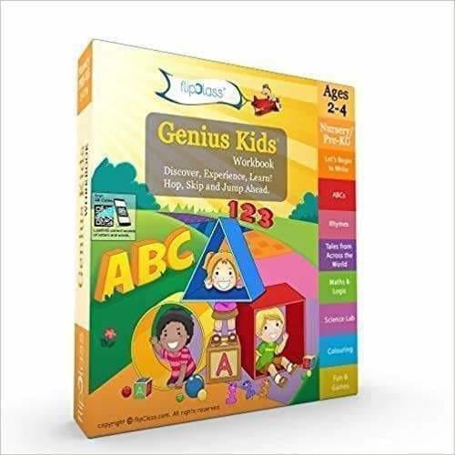 Genius Kids Worksheets for Nursery - Set of 8 Workbooks for Pre-KG | Grab2Buy
