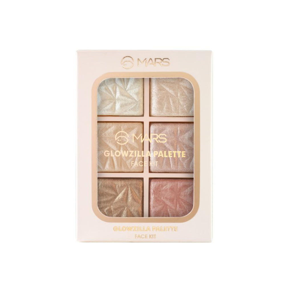 MARS Cosmetics Glowzilla 6 Shade Face Highlighter Palette - 02