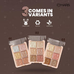 MARS Cosmetics Glowzilla 6 Shade Face Highlighter Palette - 03 | Grab2Buy