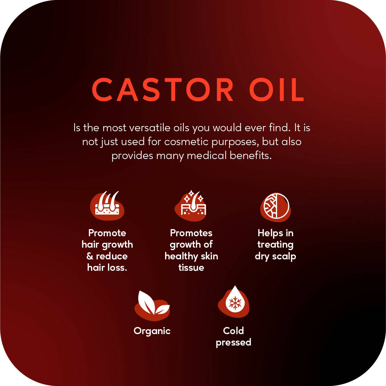 Careberry Organic Hexane-Free Organic Castor Oil For Hair, Face & Body | Grab2Buy