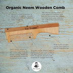 The Legend Organic Pure Neem Wood Comb With Handle