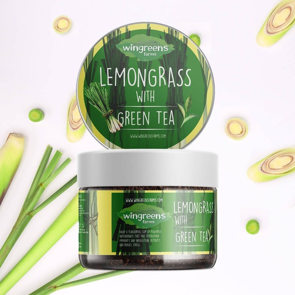 Wingreens Farms Lemongrass With Green Tea | Grab2Buy