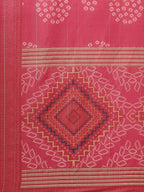 Yufta Women Pink Bandhani Printed Panelled Gotta Patti Kurta with Palazzo & With Dupatta | Grab2Buy