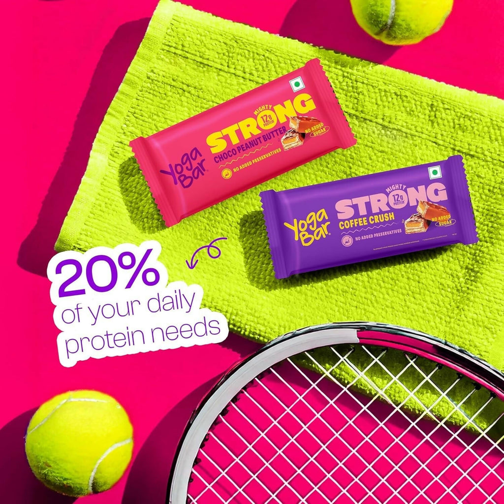 Yoga Bar Strong Coffee Crush Mighty Protein Bar