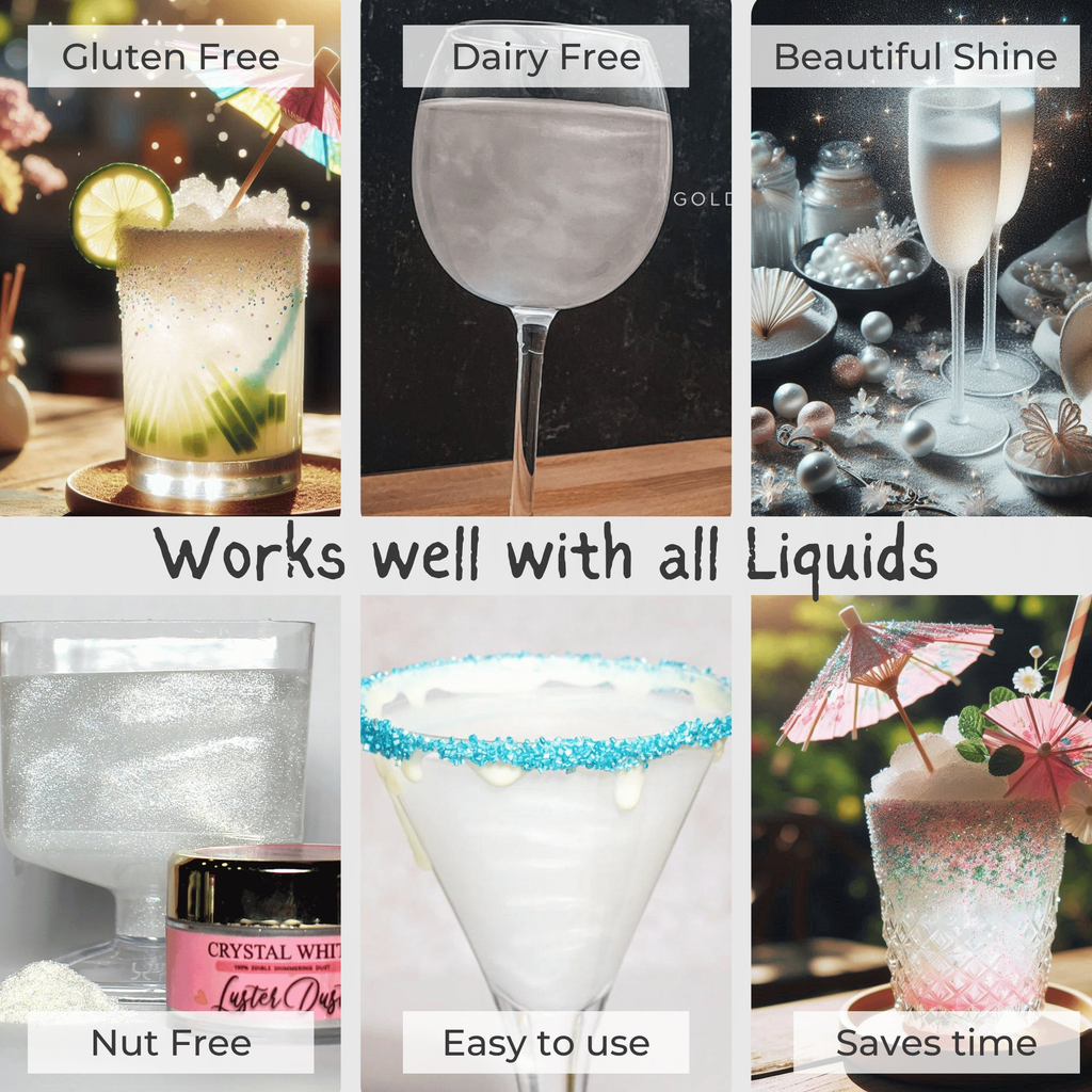 Confect Crystal White | Edible Luster Dust | Grab2Buy