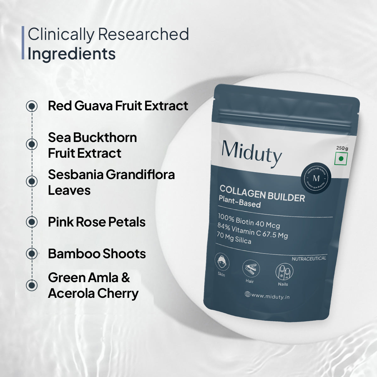 Miduty by Palak Notes Organic Plant Based Collagen | Grab2Buy