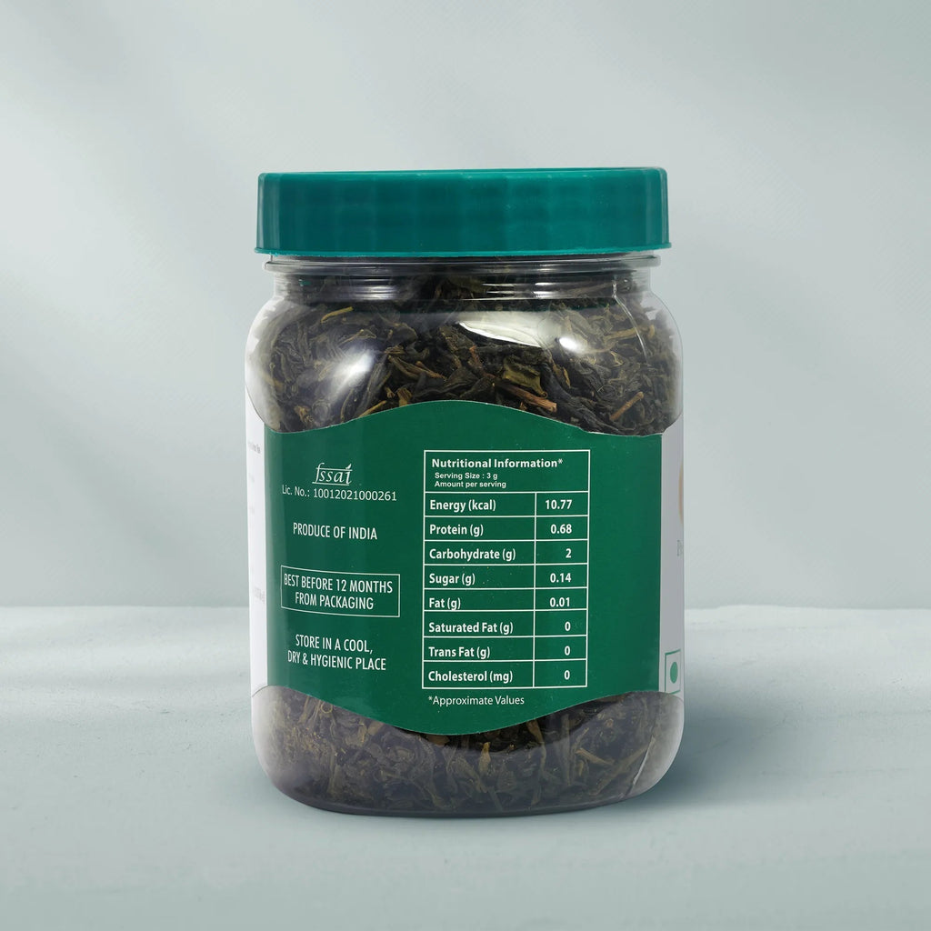 jivraj9 Tea Premium Green Tea Jar