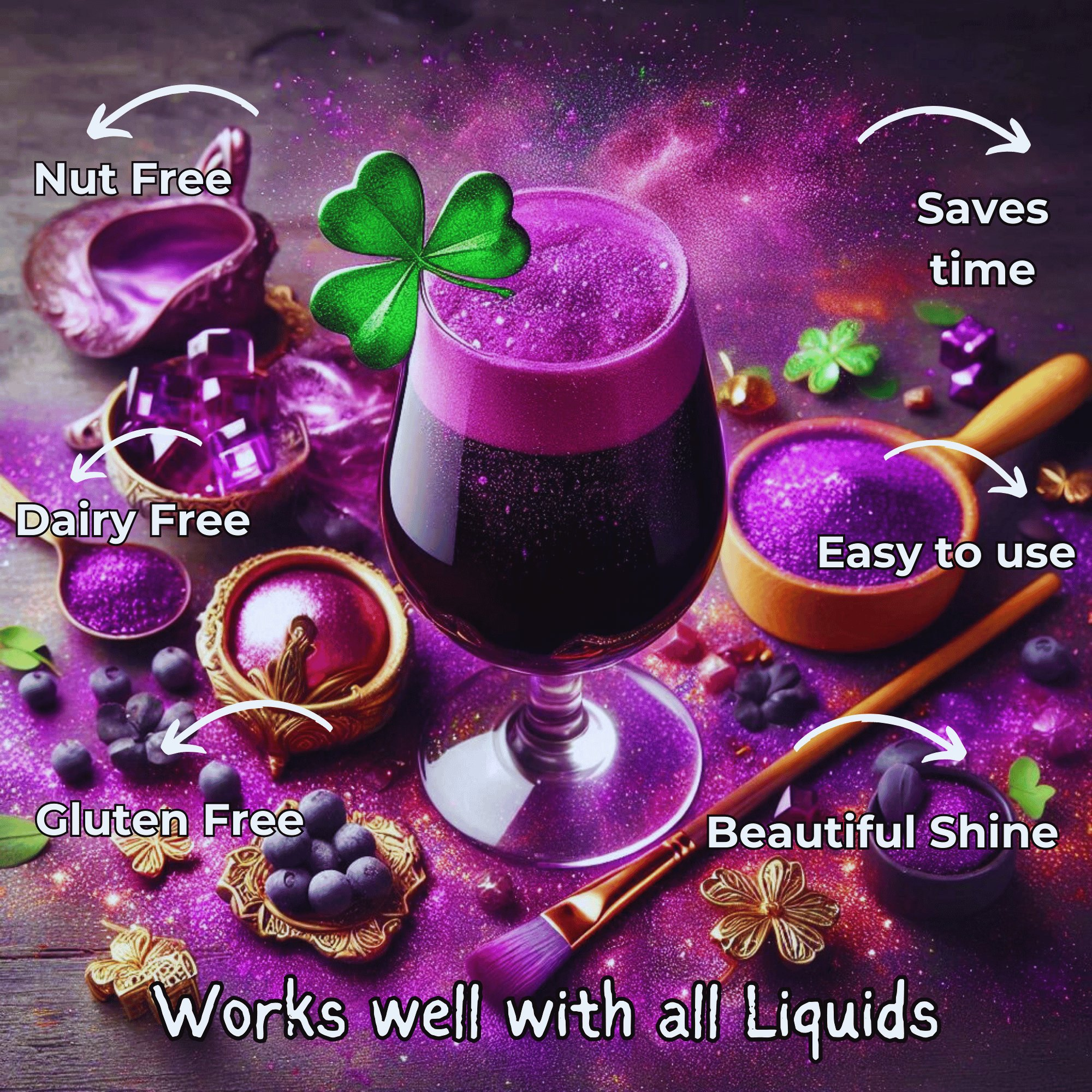Confect Iris Purple | Edible Luster Dust