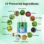 Nidhi's Grandmaa Secret 13 Herbs Hair Oil Handmade Natural Hair Oil With Coconut Oil, Curry Leaves & More Hair Fall Control Oil For Dry Damaged Hair | Grab2Buy