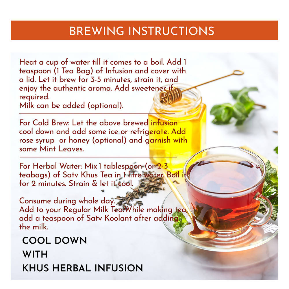 Satv Koolant Khus Herbal Infusion Tea | Grab2Buy