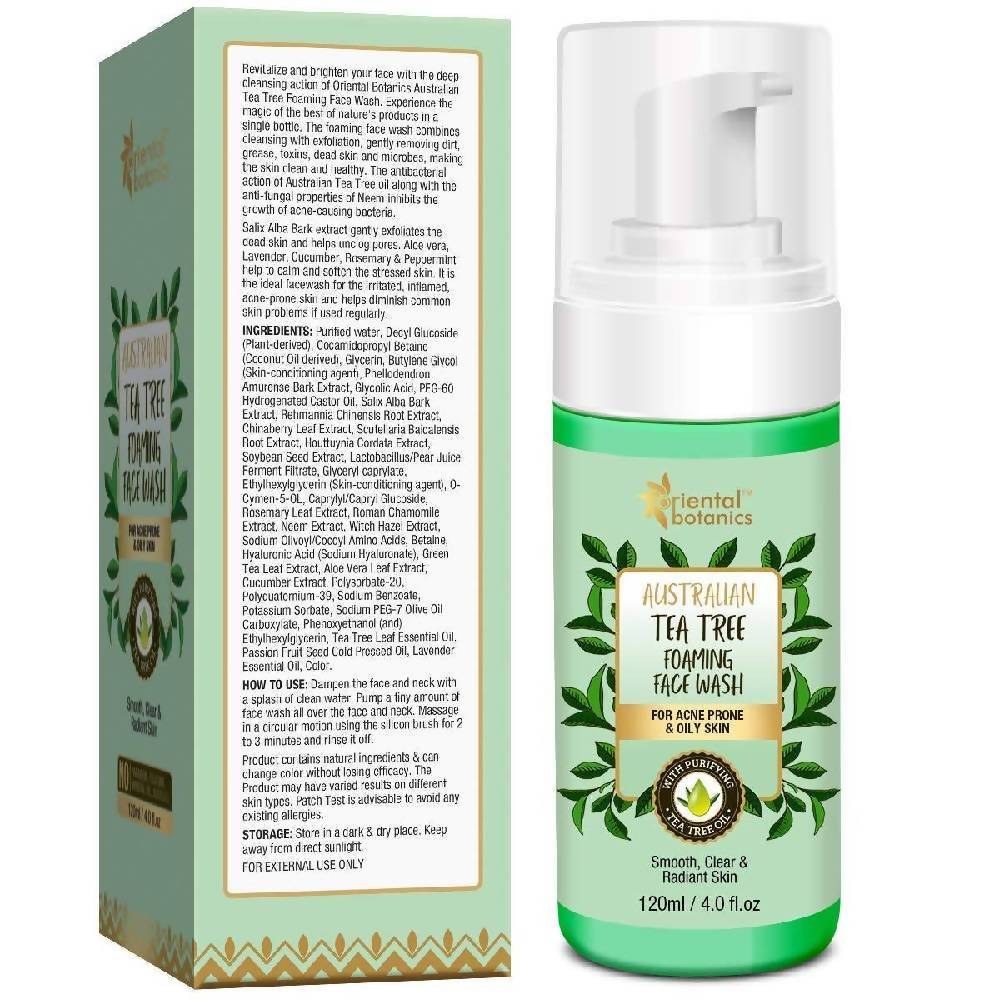 Oriental Botanics Australian Tea Tree Foaming Face Wash | Grab2Buy
