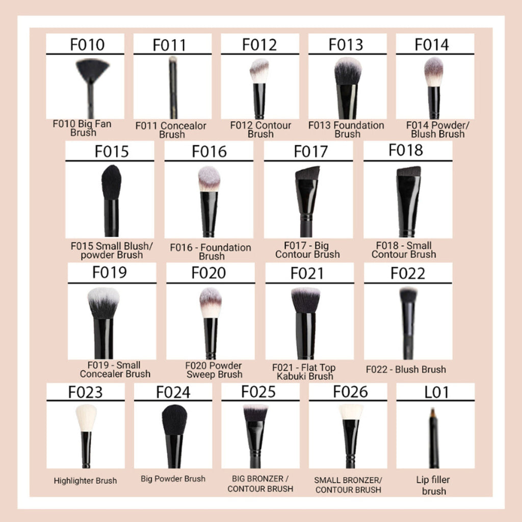 CUFFS N LASHES Fine Angled Brow Brush & Spoolie - E002 | Grab2Buy