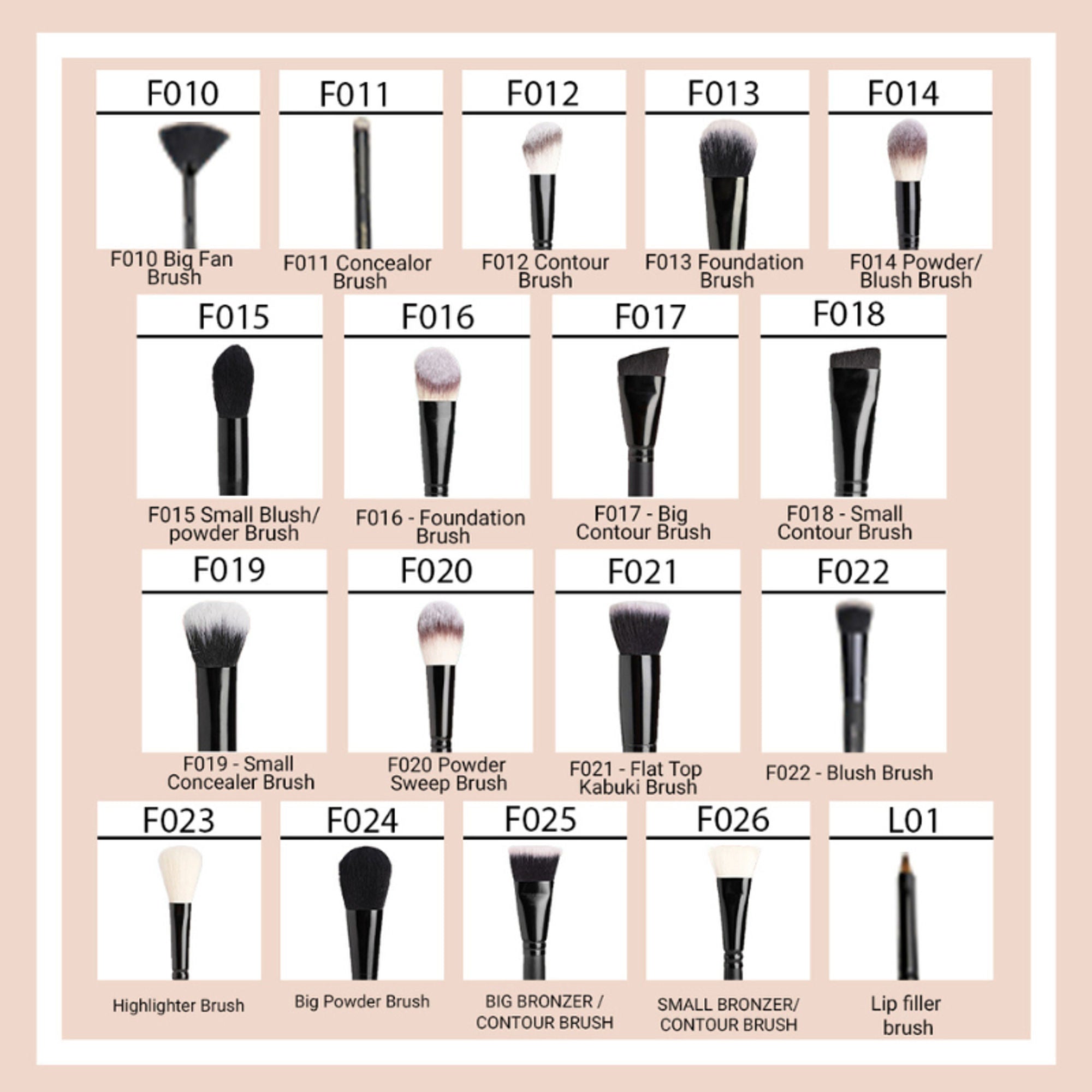 CUFFS N LASHES Fine Angled Brow Brush & Spoolie - E002 | Grab2Buy