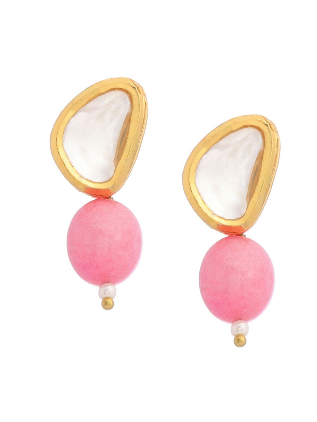 Ruby Raang Pink Kundan Studs | Grab2Buy