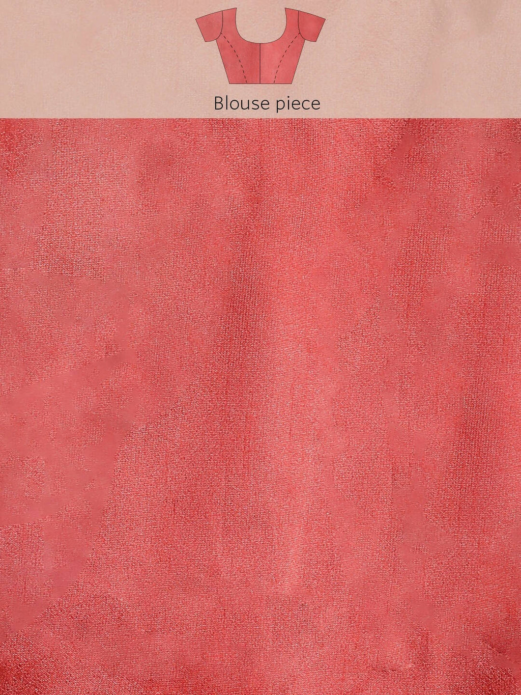 Red Organza Printed Saree With Blouse Piece - Nivaa | Grab2Buy