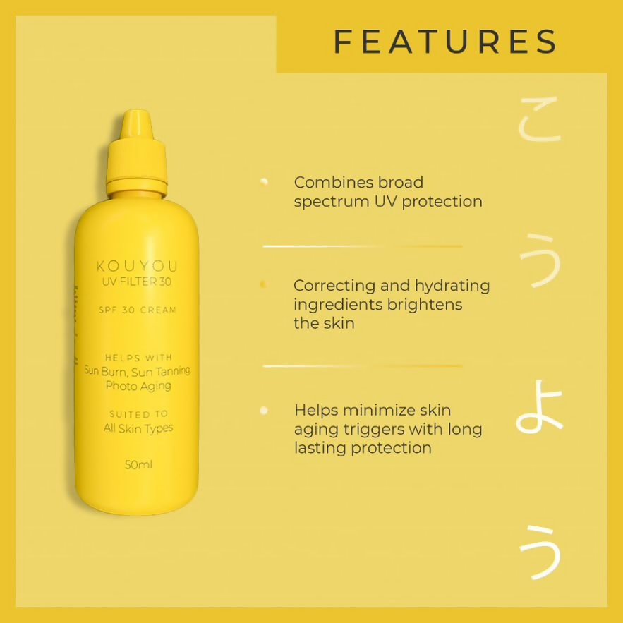 Kanpeki Kouyou UVF Filter Sunscreen SPF 30 | Grab2Buy