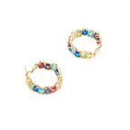 Multi Loops Gold Plated- Ruby Raang | Grab2Buy