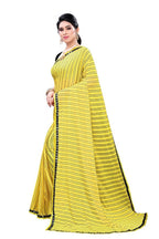 Vamika Yellow Malai Silk Printed Saree (Zigzag Yellow) | Grab2Buy
