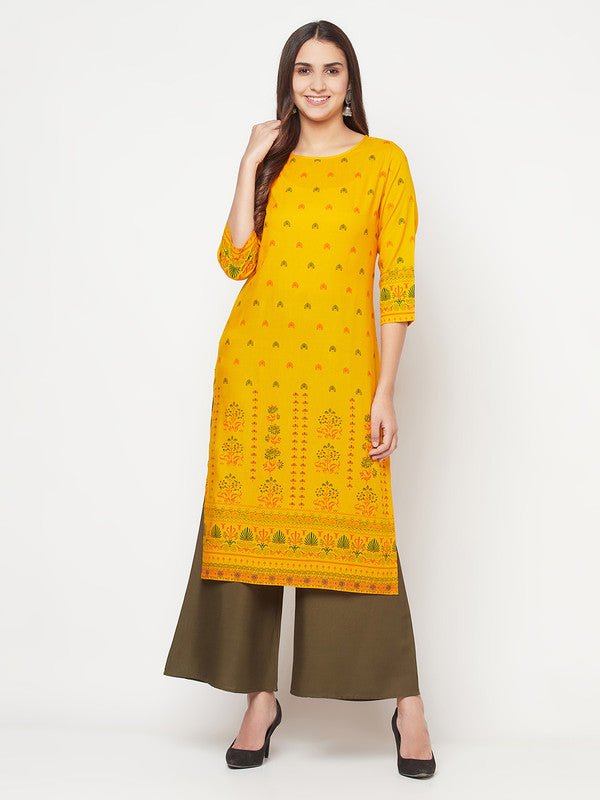Aniyah Rayon Flared Slip-On Dark Green Palazzo | Grab2Buy