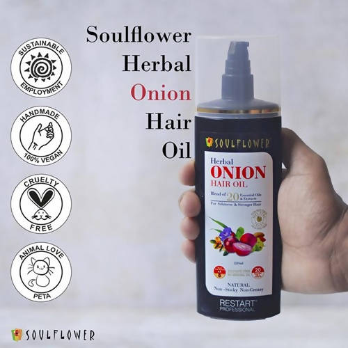 Soulflower Herbal Onion Hair Growth Oil | Grab2Buy