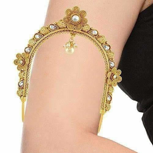 Gold-Polished South Indian Vanki - Armlet | Grab2Buy