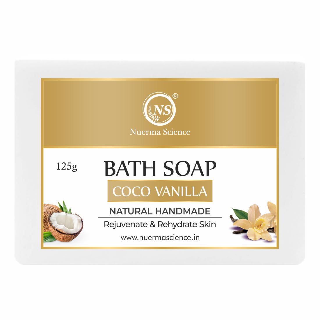 Nuerma Science Coco Vanilla Bath Soap | Rejuvenate & Rehydrates Skin | Grab2Buy