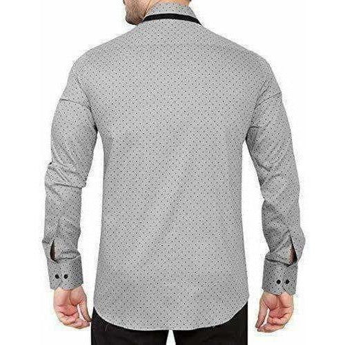 Men's Cotton Casual Polka Printed Shirt | Grab2Buy