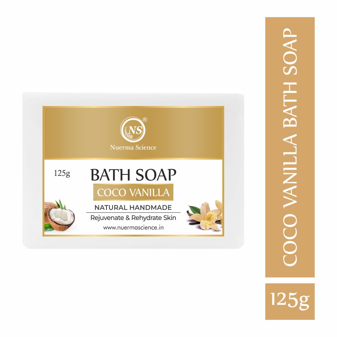 Nuerma Science Coco Vanilla Bath Soap | Rejuvenate & Rehydrates Skin | Grab2Buy