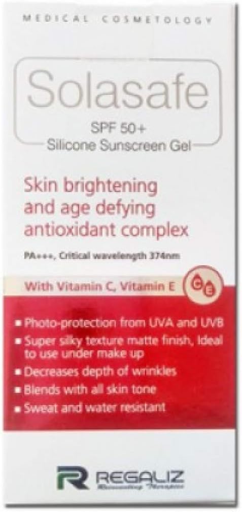 Regaliz Solasafe SPF 50+ Silicone Sunscreen Gel | Grab2Buy