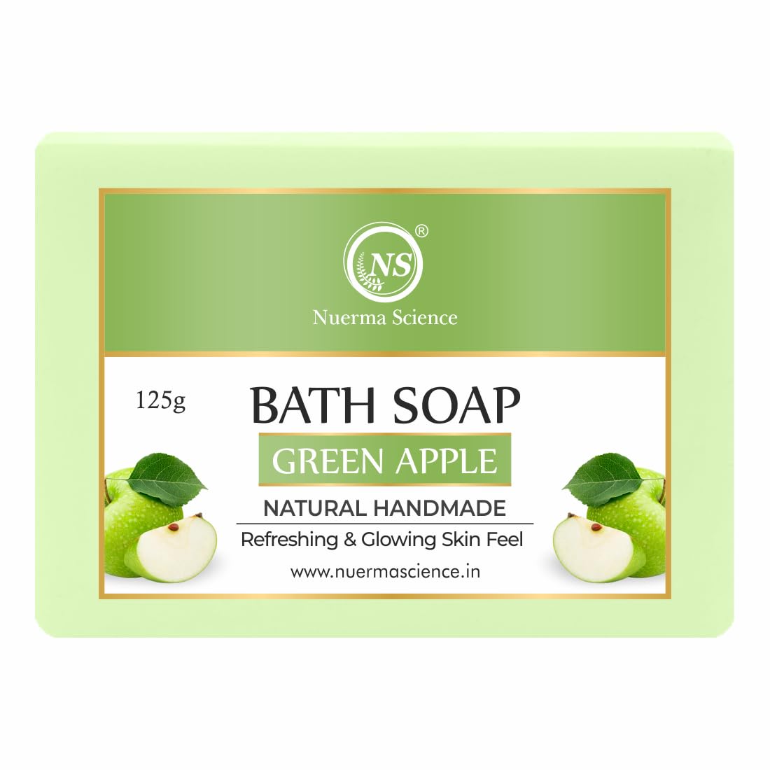Nuerma Science Green Apple Bath Soap | Refreshes & Revitalizes Skin | Grab2Buy
