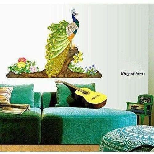 Multicolor - Decals Design Peacock Bird Wall Sticker | Grab2Buy