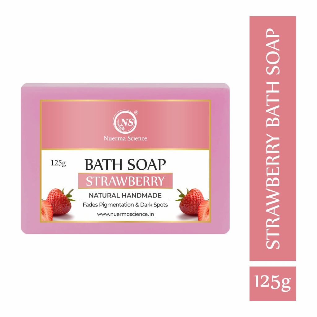 Nuerma Science Strawberry Bath Soap | Fades Pigmentation & Dark Spots | Grab2Buy