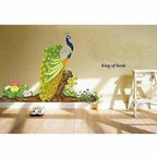 Multicolor - Decals Design Peacock Bird Wall Sticker | Grab2Buy