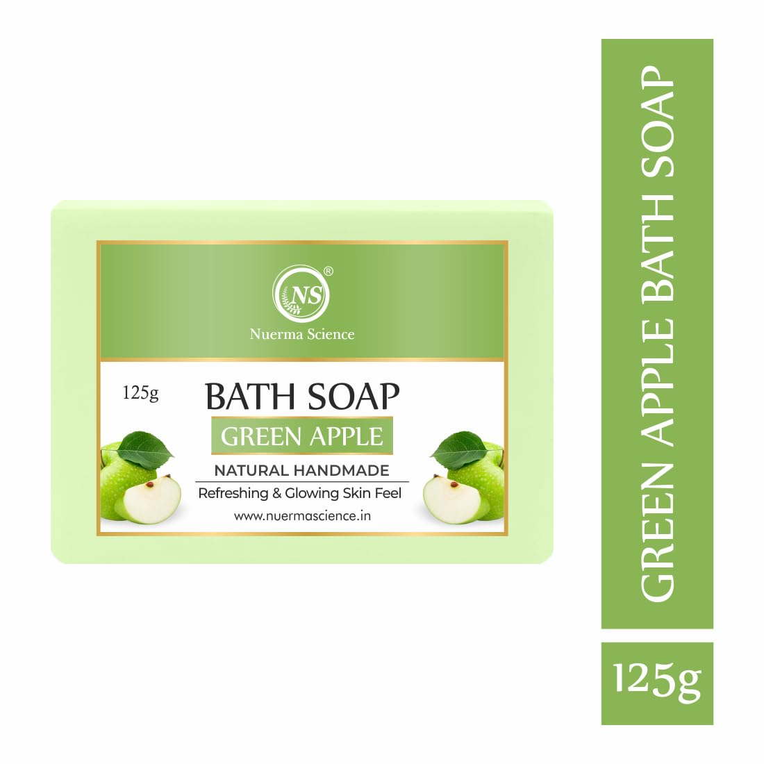 Nuerma Science Green Apple Bath Soap | Refreshes & Revitalizes Skin | Grab2Buy