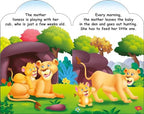 Sawan Set Of 5 Story Books Baby Animals Series (Adventurous Cub,Baby Squirrel,Baby Dinosaur,City Calf & Baby Mouse) [Board Book] Sawan