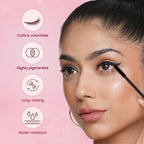 Swiss Beauty Precision Thickening Long Lash Mascara ,Waterproof , Smudge-Proof - Black
