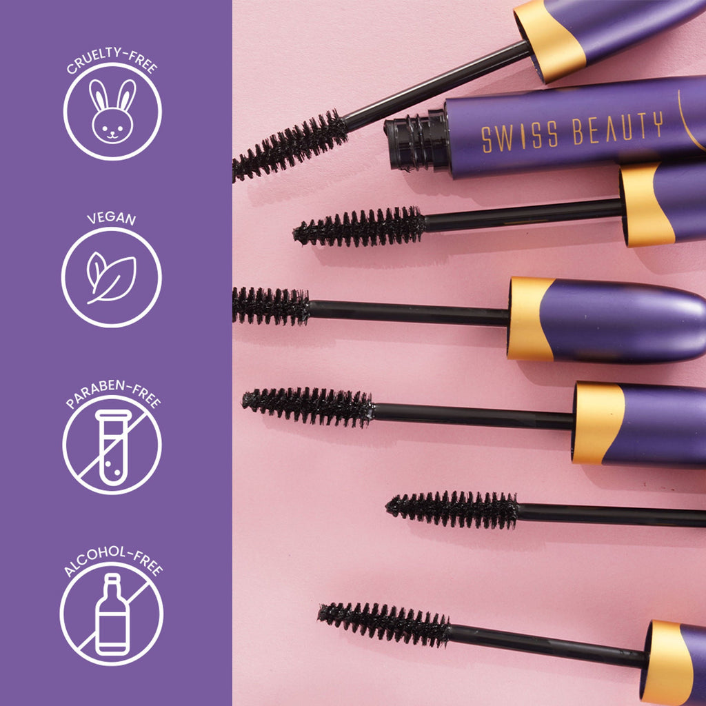 Swiss Beauty Bold Eyes Super Lash Mascara Waterproof - Black | Grab2Buy