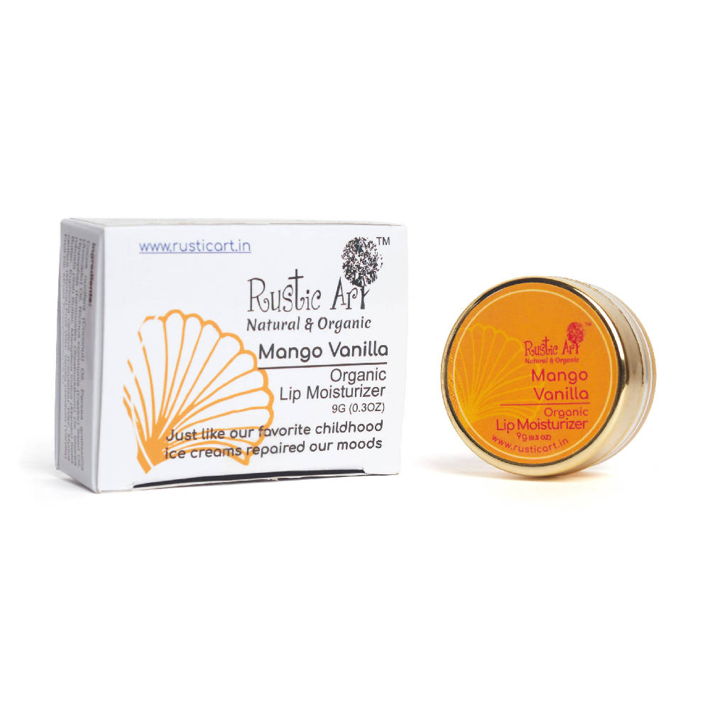 Rustic Art Mango Vanilla Organic Lip Moisturizer | Grab2Buy