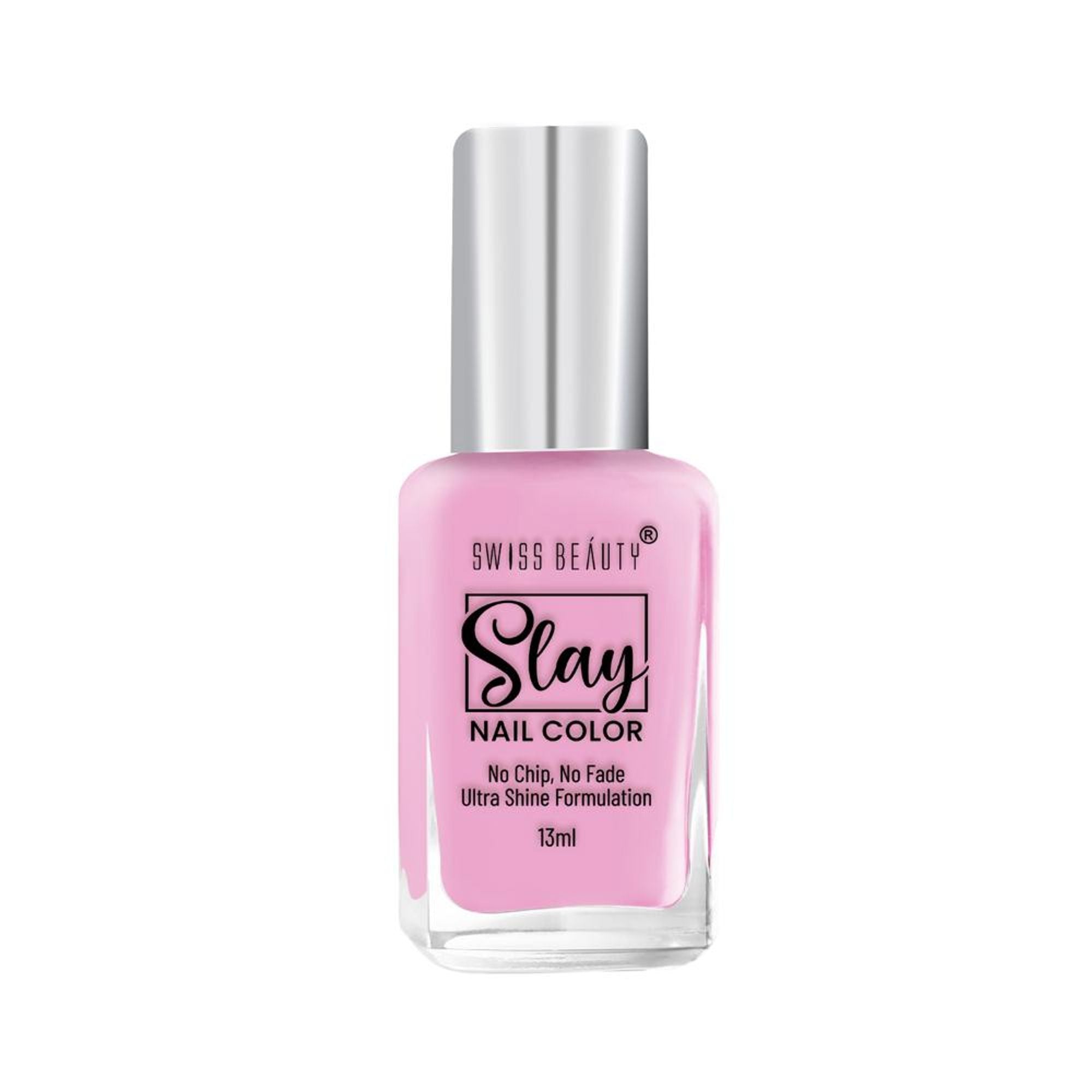 Swiss Beauty Slay Nail Color Ultra Shine Formulation - 03 Dreamy Pink | Grab2Buy