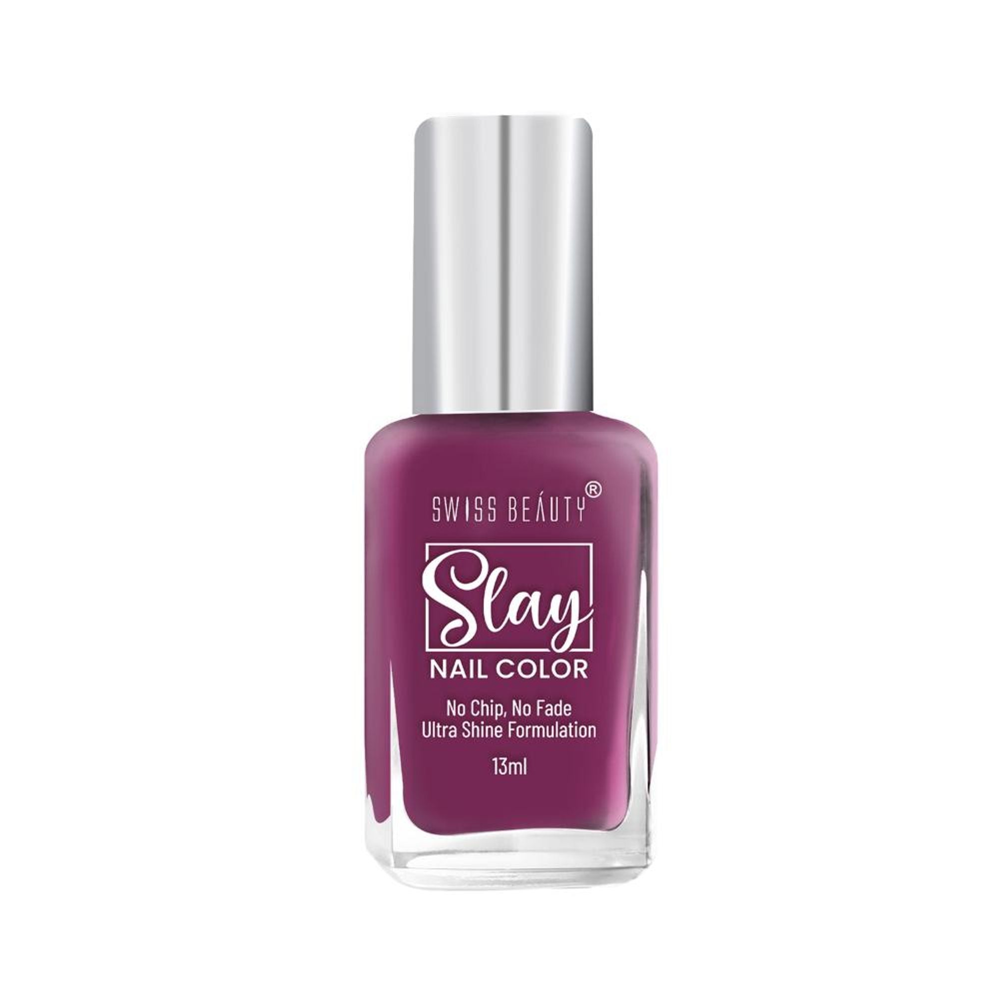 Swiss Beauty Slay Nail Color Ultra Shine Formulation - 12 Ruspberry | Grab2Buy