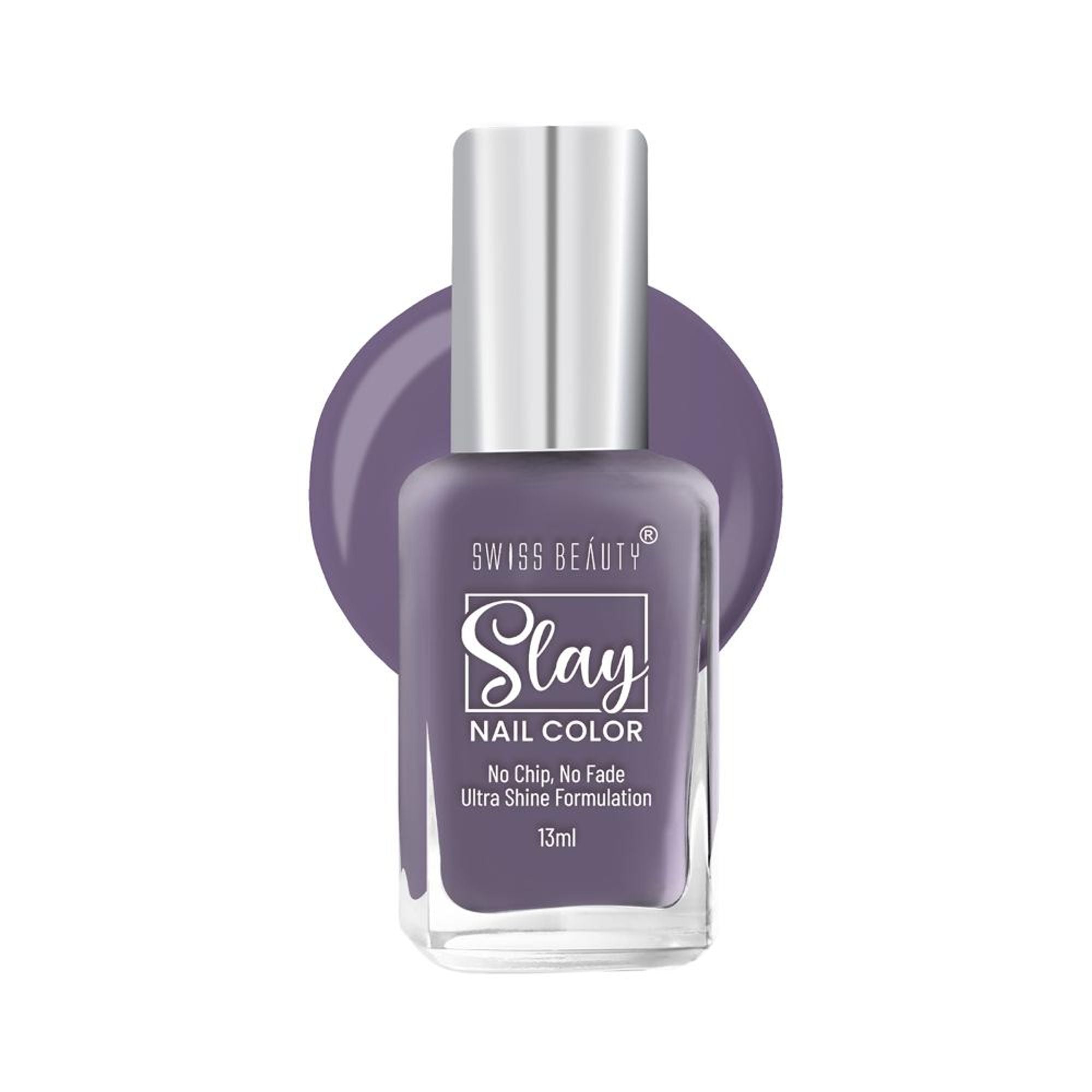 Swiss Beauty Slay Nail Color Ultra Shine Formulation - 40 Grape | Grab2Buy