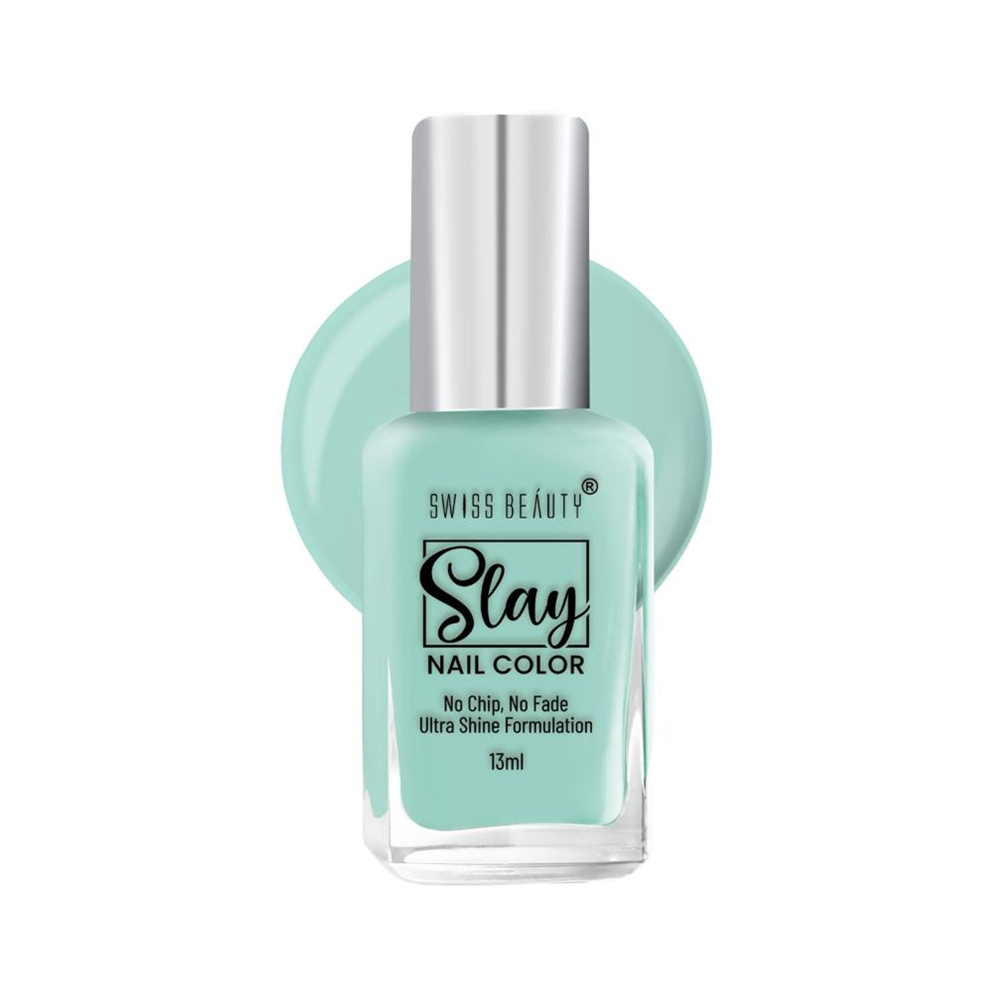 Swiss Beauty Slay Nail Color Ultra Shine Formulation - 43 Tropical Green | Grab2Buy