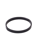 NVR Men's Black Metal Interlock Kada Bracelet | Grab2Buy