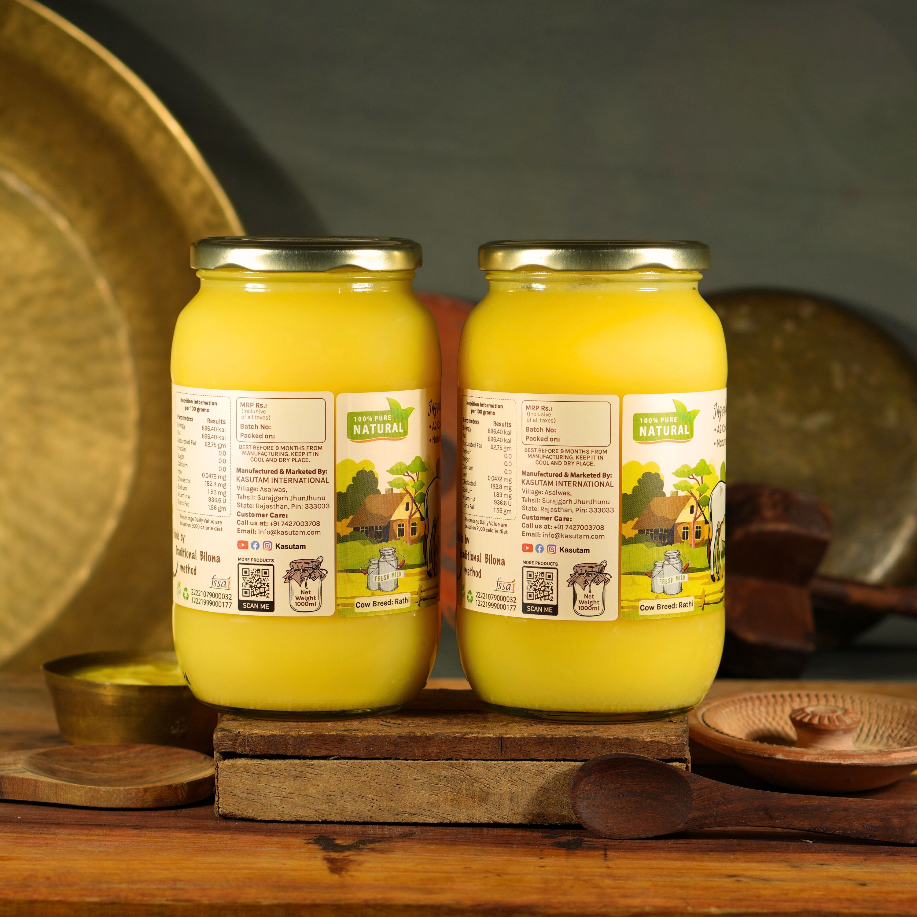 Kasutam A2 Desi Cow Bilona Ghee | Swadesiicart