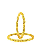 Gold-Polished Alloy Golden Wire Design Bangle Set - The Pari | Grab2Buy