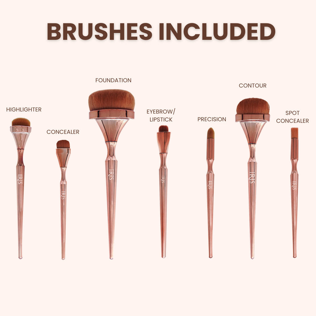 IRIS COSMETICS Luminous Complete Brush Set | Grab2Buy