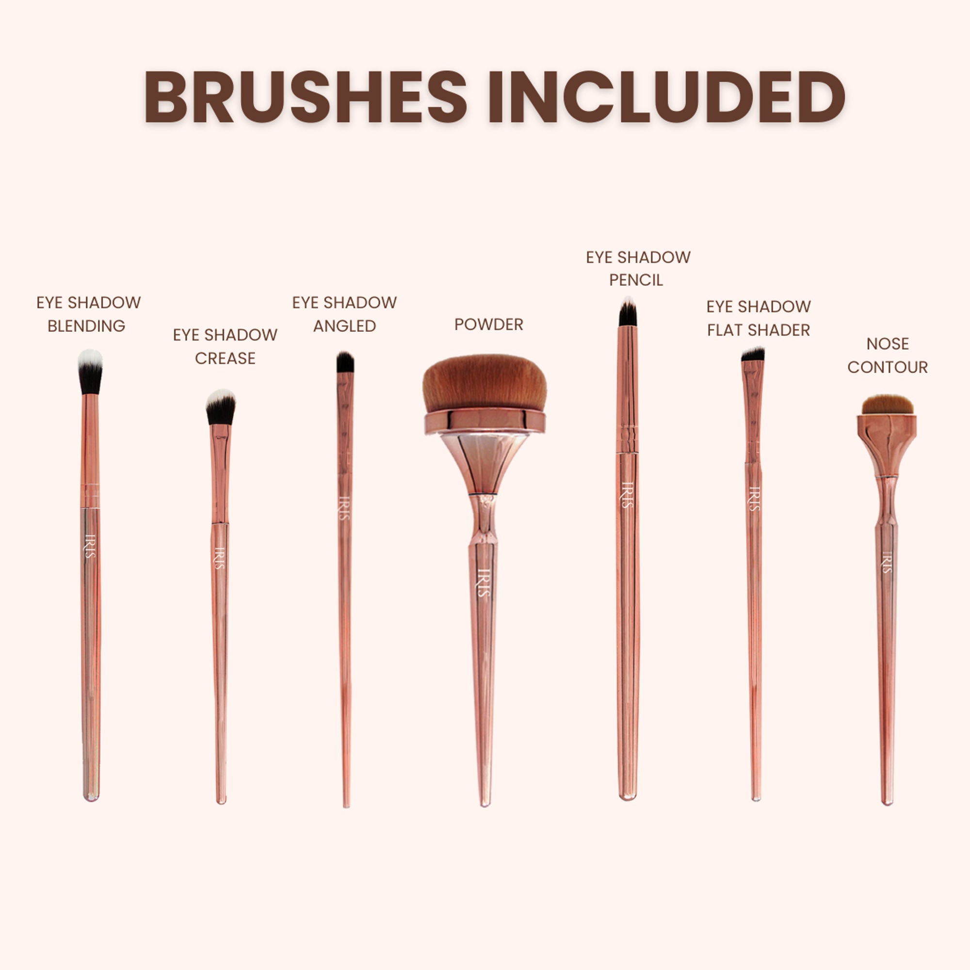 IRIS COSMETICS Luminous Complete Brush Set | Grab2Buy
