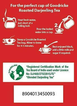 Goodricke Roasted Darjeeling Tea Bags | Grab2Buy