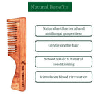 The Pure Story Oil Infused Neem Wood Handle Comb