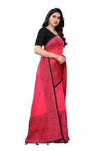 Vamika Pink Sana Silk Printed Saree (Nihal Pink) | Grab2Buy